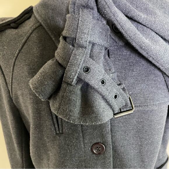 BAILEY 44 Jacket Size 4 Button Front Short to Long Convertible Military Accents - Picture 10 of 16